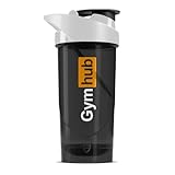 Shieldmixer Hero Pro Classic Shaker GymHub - BPA-frei - Gym-Zubehör - Eiweiss-Shaker - Fitness-Trinkflasche - Schwarz - 700ml