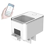 Automatischer Fischfutterautomat for Aquarien, Goldfisch-Futterspender, 100 ml, große Kapazität, intelligentes Timing, Fischfutterautomat, WiFi-APP-Fernbedienung