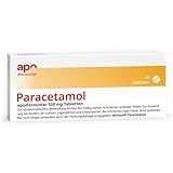 apodiscounter Paracetamol 500 mg Tabletten (1x 20 Stück) - Schmerzmittel & Fiebermittel - Schnell wirksam & gut verträglich - Kopfschmerzen, Zahnschmerzen & Erkältung