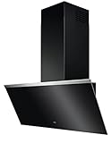 AEG Kopffreie Wand-Dunstabzugshaube, 90 cm, A, Serie 7000 mit Hob2Hood, Abluft & Umluft, Hochleistungsmotor, Intensivstufe, max. 500 m³/h/min, 64 – max. 74 dB(A), Touch-Bedienung, Schwarz, DVE5961HB