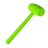 Fleischklopfer aus Kunststoff, zweiseitiger Fleischklopfer, doppelseitiger Fleisch- und Geflügelklopfer, doppelseitiger Fleischhammer zum Zartmachen von Huhn, Rind, Schweinefleisch und Kartoffeln