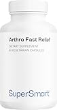 Arthro Fast Relief – Nahrungsergänzung für Gelenke – Klinisch validiertes Typ‑2‑Kollagen & PEA, MSM, Astaxanthin u.v.m. – Gelenkschmerzen, Beweglichkeit, Knorpel – 90 Kapseln – SuperSmart