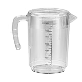 Obesntln Clear Water Carafe Krug, Saftkrug | Löschen Sie mit großer Kapazität einen hitzebeständigen Krug mit Sieb Deckmessungen,ECED -Getränkespender 2500 ml für Wasser, Saft, Schlag, Cocktails und
