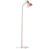 Brilliant Erena Standleuchte 1,5m hellrosa Metall/Holz Fußschalter 1x A60, E27, 40 W, Geeignet für Normallampe (nicht enthalten)
