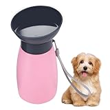 YNPQTDS Trinkflasche für Hunde | Wasserflasche 600 ml für Spaziergänge mit Hunden – auslaufsicherer Spender, Trinkbehälter für Tiere zum Spazierengehen, Park, Auto, , Reisen, Wandern, Camping