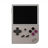 ANBERNIC RG35XX Retro Handheld Spielekonsole, 64G Karte, 5400+ Spiele, Grau
