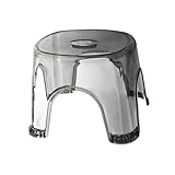 Rutschfester, wasserdichter Duschhocker & Eckbank aus Acryl - klare Fußstütze für kleine Badezimmer | Moderner, leicht zu reinigender Duschstuhl & Fußstütze