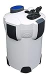 AquaOne Aquarium Außenfilter HW-304A 2000 L/h I Hochwertiger Filter für Aquarien bis 1000 Liter I Pumpe mit Filtermedien für Süßwasser und Meerwasser Becken