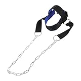 ARTSEWPLY Verstellbarer Nacken trainingsgurt aus Stahl und Stoff für Krafttraining Muskelaufbau Nackenstärkung und Haltungskorrektur Leichter Tragbarer Nacken Exerciser für Effektives