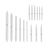 Xiaomoyu 15 Stück Papierwischer Set, Papierwischer Bleistift um Zeichnen, Blendende Stümpfe und Tortillions Set, für Skizze, Kunst, Zeichnen, Künstler, Basteln, Schleifpapier, Verlängerungswerkzeug