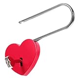 DIYEAH Herzförmiges Vorhängeschloss Kleines Liebesschloss Mit Schlüsseln Romantisches Wunschschloss Für Accessoire Für Tagebuch Und