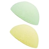 Healeved 2St exfoliating sponge Gesichtsschwamm Puderquaste fürs Gesicht Schwämme Badeschwamm Gesichtsreinigungsschwamm Peelingschwamm für das Gesicht Konjac Make-up-Spritzer