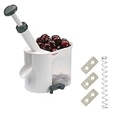 Westmark Kirschentkerner und Verschleißteilset, PP, Silikon, Edelstahl, Stahl, Schwarz/Weiß/Transparent/Silber