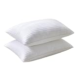 oyptmsh Kopfkissen aus Baumwollsatin – weicher Komfort und mittlere Stützkraft, hoch atmungsaktiv und waschbar, für Rücken-, Seiten- und Bauchschläfer (White,48x74cm*1)