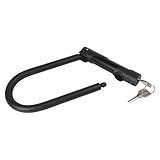 Vidonergy Robustes Bügelschloss mit 15 mm Bügel aus legiertem Stahl und 3 mm PVC-Beschichtung für Diebstahlsicherung, inklusive 1,2 m verlängertem Stahlkabel für vielseitige Verriegelung (U-förmiges