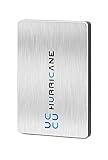 HURRICANE MD25U3 Externe Festplatte 1TB Speicher 2,5' USB 3.0 für Fotos TV Laptop PS4 PS5 Xbox kompatibel mit Windows Mac Linux - Silber