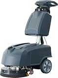 DeTec. Scheuersaugmaschine DT30 handgeführte Reinigungsmaschine | Akku Bodenpoliermaschine Wischsauger mit 35 cm Bürstendurchmesser | gewerbliche Bohnermaschine