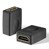 VCE HDMI Kupplung HDMI Buchse auf HDMI Buchse HDMI Verlängerung Verbinder 3D 4K HDR ARC für PC-Laptop, LCD LED Monitor TV, PC-Laptop, PS4, Xbox, 2 Stück