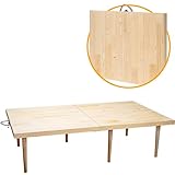 Industrial Living klappbarer Campingtisch - Klapptisch - Bohemian Picknicktisch - Klapptisch – 70X120X35CM – 4 Personen – Kiefernholz (Naturel)