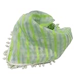 KEXIAO Elegantes Halstuch mit Quasten, Schal mit künstlichen Perlen, Dekor für Damen und Mädchen, weicher Dreieckstuch für Barkeeper