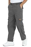 Kendindza Thermo Cargohose Herren Winter Arbeitshose Herren Cargo Hosen Herren gefüttert Wanderhose Herren Cargo Hose Arbeitshosen männer Thermohose Grau M