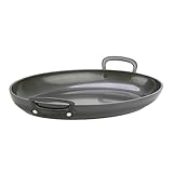 GreenPan Craft Hartanodisierte gesunde keramische Antihaft-Fischpfanne, 40 cm x 25 cm, PFAS-frei, induktionsgeeignet, spülmaschinenfest, backofenfest, Schwarz