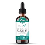 Bio Marula-Öl Gesichtsöl Haaröl Massageöl 100% Nativ, Kalt Gepresst, Spendet Feuchtigkeit, Haut-, Haarpflege, Natürliche Anti Aging Formel – Fettet Nicht, Unraffiniert, Omega, Antioxidantien – 60 ML