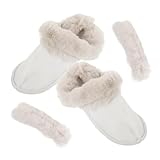 Veemoon Herausnehmbare Plüsch Innensohlen Für Winter Hausschuhe Fuzzy Schuheinlagen Warme Und Atmungsaktive Futtereinlagen Waschbare Und Dicke Plüschsocken Für Gemütlichen Komfort
