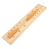 LOLIPPYY Sauna Sanduhr Minuten Holz Sandtimer Wiederverwendbar Hitzebeständig Saunazubehör Dekoratives Sauna Ornament Praktischer Zeitmesser