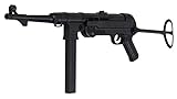 Softair Gewehr MP 40 – Federdruck Sturmgewehr  0,5 Joule – Kaliber 6mm BB – 84 cm Länge – Kunststoff Nachbau mit Magazin für 25 Schuss – Einsteigerfreundlich & realistisch