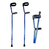 Verstellbare Aluminium-Unterarmgehstützen mit vollen Manschetten, leichte Mobilitätsunterstützung für Gehhilfe