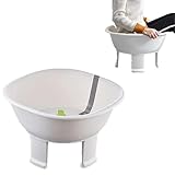 Sitz-Badewanne, Sitzbad für Hämorrhoiden, Sitzbad-Set für Damen und Herren, breitere Sitzfläche, tiefe Schüssel (weiß)
