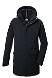 killtec Herren Funktionsparka/Parka mit abzippbarer Kapuze KOW 80 MN PRK, schwarz, L, 41848-000