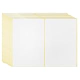 Lxtness 30 Stück Etiketten Selbstklebend, 102 x 152mm Aufkleber zum Beschriften, Universal Klebeetiketten zum Preisschilder, Adress, Haushalt, Tiefkühl Büro Küche und Marmelade Etiketten