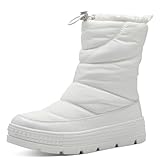 Tamaris Damen Warmfutter Stiefel Vegan; WHITE, EU 39