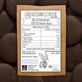 süssundclever.de® Bio Schokodrops 100% | 1,0 kg | Kakaodrops | 100% Kakaomasse | ökologisch-nachhaltig abgepackt