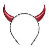 W WIDMANN MILANO Party Fashion - Teufelshörner, Haarreifen, Kopfbedeckung, Teufel, Hölle, Mottoparty, Karneval, Halloween