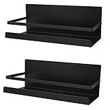 DoDuo Kühlschrankregal, 2-teilig, Gewürzregal Magnetisch, Kühlschrank, magnetisch, platzsparend, Platz für die Küche (schwarz)