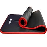 PROIRON Gymnastikmatte, Turnmatte für Zuhause mit Tragegurt Trainingsmatte Rutschfest, Yoga Matte Dick 10/15mm und Sportmatte Fitnessmatte Yogamatte Pilates Matte für Heimtraining