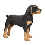Plüschtier Hund XXL Groß - Kuscheltier Stofftier Plüschhund - Stoffhund Plush Toy - 50cm Schwarz