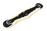 Engel Reitsport | Lammfell Sattelgurt Western Kurzgurt Konturgurt WGURT-70-SCH-MED schwarz/med. 28' 70cm