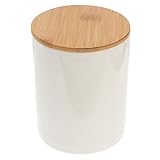 LOLIPPYY Keramik Vorratsdose Weiß Luftdichter Getreide und Lebensmittelbehälter Praktischer Versiegelter Aufbewahrungstopf für Tee und Trockenwaren Robustes Design für Küche und Laden