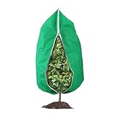 Pflanzenschutz, Winterschutz, Gefrierabdeckung für Garten, wetterfester Schutz mit Kordelzug für den Winter, Obstbäume, Sträucher, draußen, Hinterhof, Terrasse,