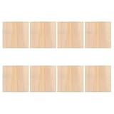 HOMSFOU 8 Stück Teiliges Holz bilderrahmen Balsaholz Unbemalt und Bemalbar Quadratische DIY Bastelrahmen Perlen Schneekleidekoration Nachhaltige Holzrahmen für Kreative Kunstprojekte