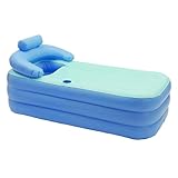Aufblasbare Badewanne für Dusche | Tragbare Hydromassage Badewanne aus PVC mit Sitzmatte | Spa Bad für Erwachsene Männer Frauen | Ideal für Ehemann Sohn Tochter