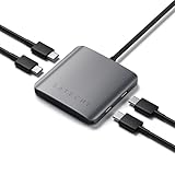 SATECHI USB-C-Hub mit 4 Anschlüssen, 100W Type C PD und 10 Gbit/s USB 3.2 Datenports, 4-in-1 Adapter für MacBook, iPad, iPhone 16/15, Surface, Chromebook & mehr. Keine Videoausgabe.