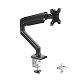 GRIFEMA Monitor Halterung, für 13-32 Zoll Bildschirm, Monitor Stand, Monitor Arm Höhenverstellbar Drehungbar, Monitorhalterung Max 9Kg, Bildschirmhalterung Vesa 75x75 / 100x100, Schwarz