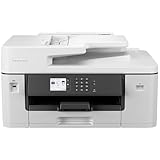 Brother MFC-J6540DW DIN A3 4-in-1 Farbtintenstrahl-Multifunktionsgerät (250 Blatt Papierkassette, Drucker, Scanner, Kopierer, Fax), Weiß, Mittel