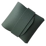 Kondomhalter - Kompakte Kondom-Handtasche, Reisekondombox im benutzerfreundlichen Design | Elegante Kondomtasche aus PU-Leder für Kondome, mit platzsparendem Design, Trans-Etui, grün, 1 unité (Lot de