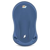 Babykajo Baby Badewanne mit Stöpsel – Baby Wanne aus BPA freiem Plastik und 86 cm Länge